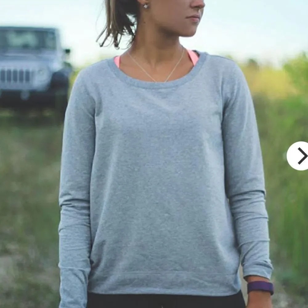 Lululemon Belle Long Sleeve Heathered Medium Grey Size 8